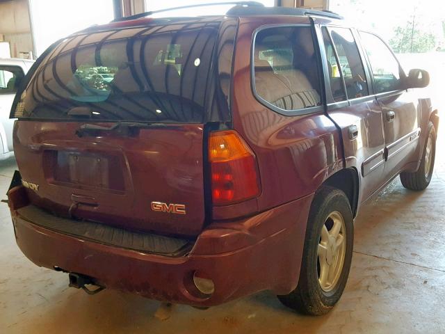 1GKDS13S142296627 - 2004 GMC ENVOY BURGUNDY photo 4