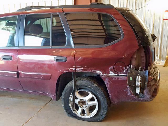 1GKDS13S142296627 - 2004 GMC ENVOY BURGUNDY photo 9