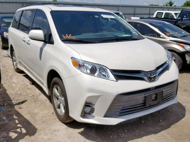 5TDYZ3DC8KS970015 - 2019 TOYOTA SIENNA LIM WHITE photo 1