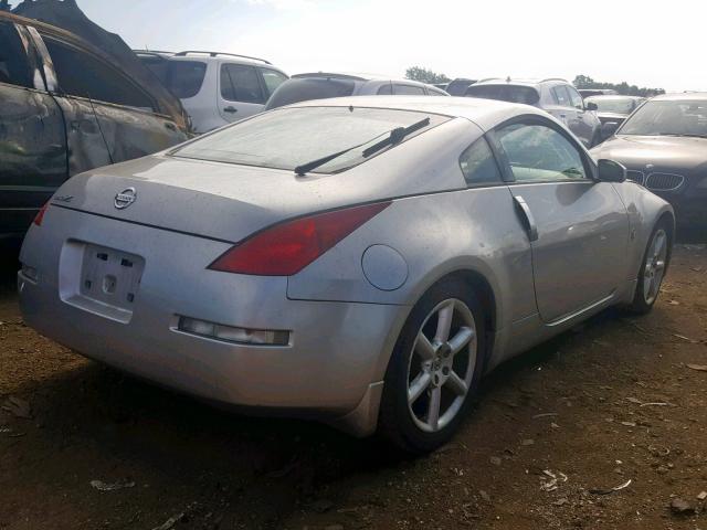 JN1AZ34E03T008638 - 2003 NISSAN 350Z COUPE SILVER photo 4