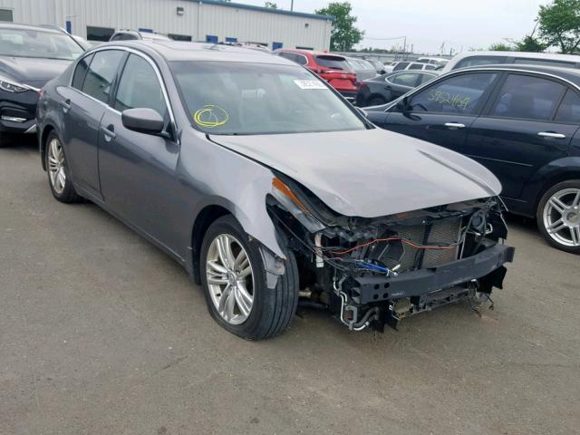 JN1CV6AR8AM458638 - 2010 INFINITI G37 GRAY photo 1