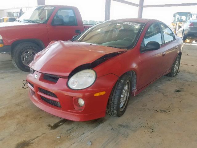 1B3ES66SX5D206214 - 2005 DODGE NEON SRT-4 RED photo 2