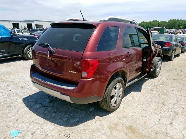 2CKDL33F186007951 - 2008 PONTIAC TORRENT MAROON photo 4