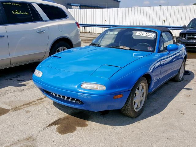 JM1NA3513M1217435 - 1991 MAZDA MX-5 MIATA BLUE photo 2