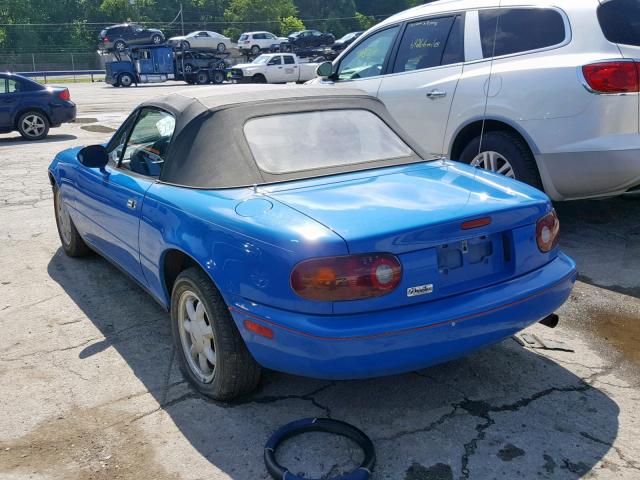 JM1NA3513M1217435 - 1991 MAZDA MX-5 MIATA BLUE photo 3