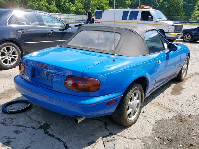 JM1NA3513M1217435 - 1991 MAZDA MX-5 MIATA BLUE photo 4