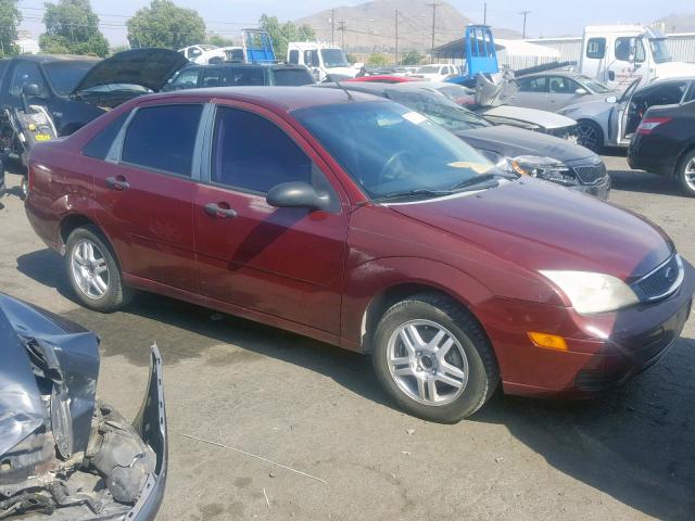 1FAHP34NX6W142213 - 2006 FORD FOCUS ZX4 BURGUNDY photo 1