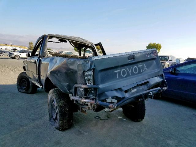 JT4RN01P7M0013712 - 1991 TOYOTA PICKUP 1/2 GRAY photo 3