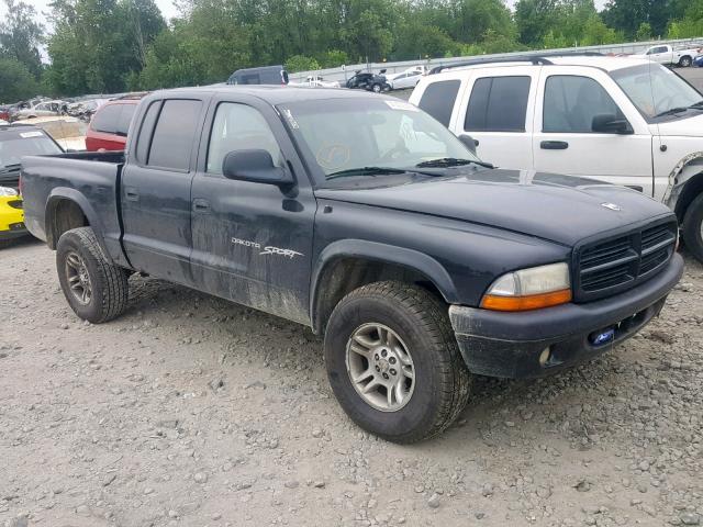 1B7HG2AN01S183250 - 2001 DODGE DAKOTA QUA BLACK photo 1