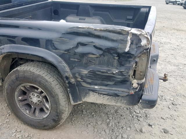 1B7HG2AN01S183250 - 2001 DODGE DAKOTA QUA BLACK photo 9