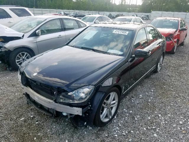 WDDGF4HB0EA932779 - 2014 MERCEDES-BENZ C 250 BLACK photo 2