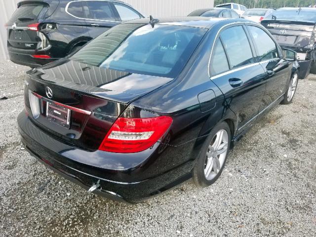 WDDGF4HB0EA932779 - 2014 MERCEDES-BENZ C 250 BLACK photo 4