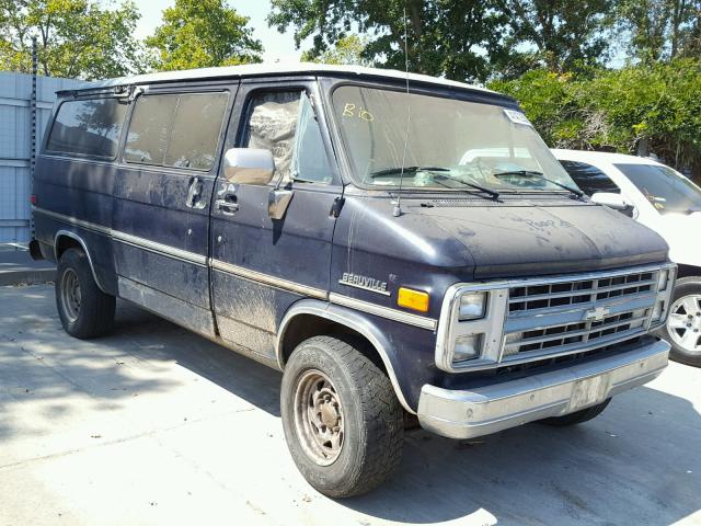 1GAGG35K3H7113815 - 1987 CHEVROLET G30 BLUE photo 1