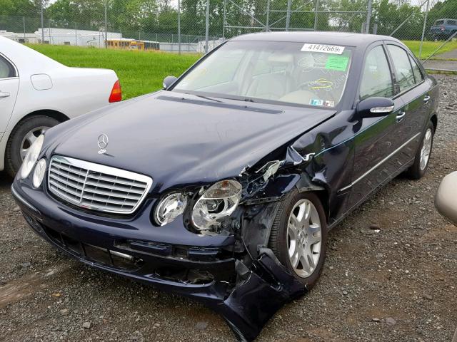 WDBUF56J66A814961 - 2006 MERCEDES-BENZ E 350 BLUE photo 2