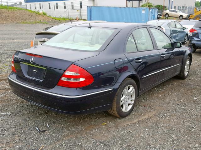 WDBUF56J66A814961 - 2006 MERCEDES-BENZ E 350 BLUE photo 4