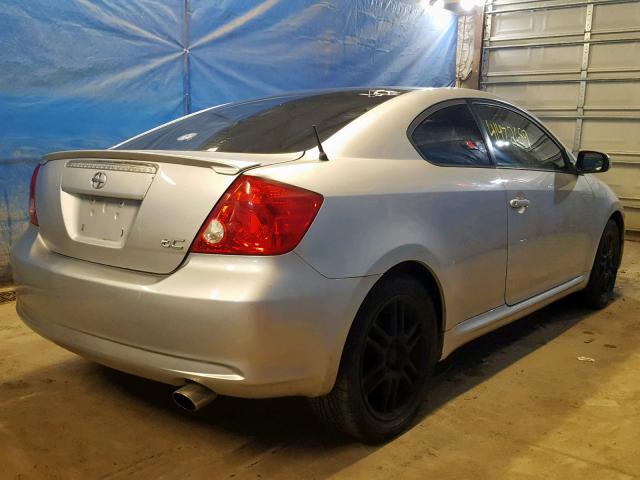 JTKDE177X70190288 - 2007 TOYOTA SCION TC ვერცხლისფერი ფოტო 4