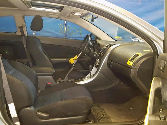 JTKDE177X70190288 - 2007 TOYOTA SCION TC ვერცხლისფერი ფოტო 5