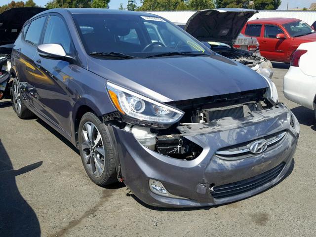 KMHCU5AE7GU264954 - 2016 HYUNDAI ACCENT SPO GRAY photo 1