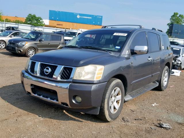 5N1AA08B84N711859 - 2004 NISSAN ARMADA SE GRAY photo 2