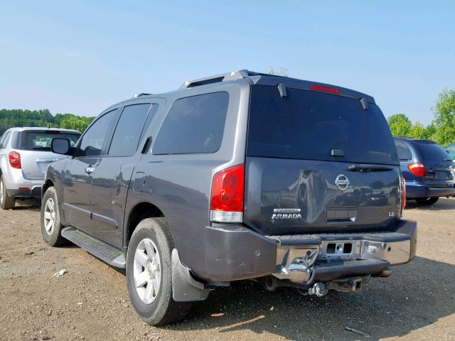 5N1AA08B84N711859 - 2004 NISSAN ARMADA SE GRAY photo 3