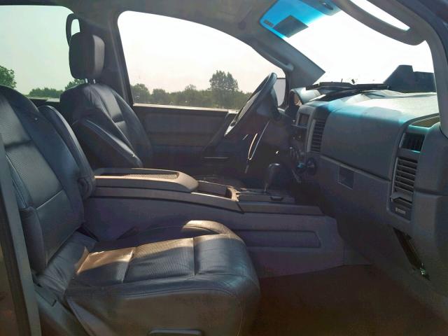 5N1AA08B84N711859 - 2004 NISSAN ARMADA SE GRAY photo 5