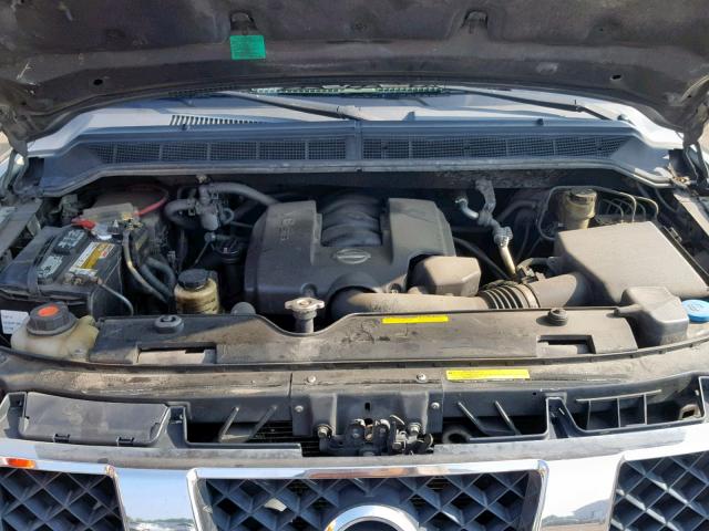 5N1AA08B84N711859 - 2004 NISSAN ARMADA SE GRAY photo 7