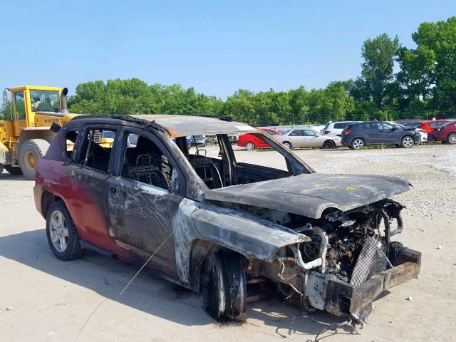 1J8FF47W77D410056 - 2007 JEEP COMPASS RED photo 1