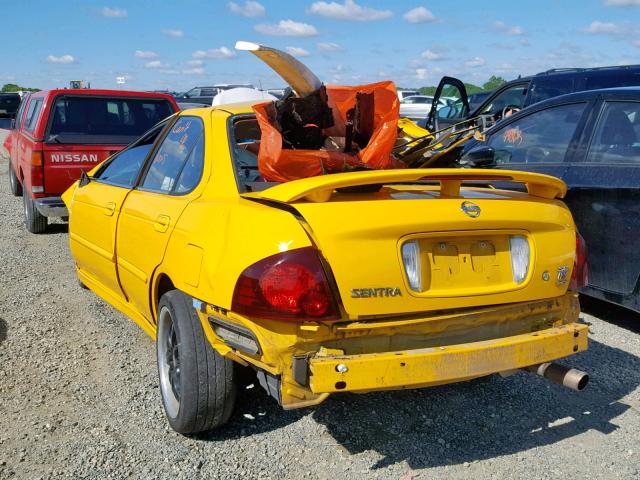 3N1AB51D05L574172 - 2005 NISSAN SENTRA SE- YELLOW photo 3