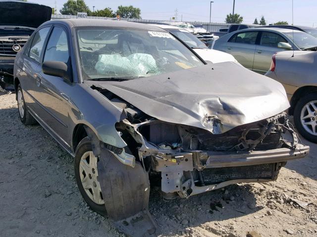 2HGES16375H561968 - 2005 HONDA CIVIC DX V GRAY photo 1