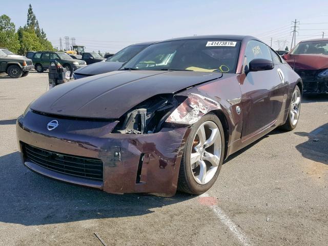 JN1AZ34D93T118367 - 2003 NISSAN 350Z COUPE BURGUNDY photo 2