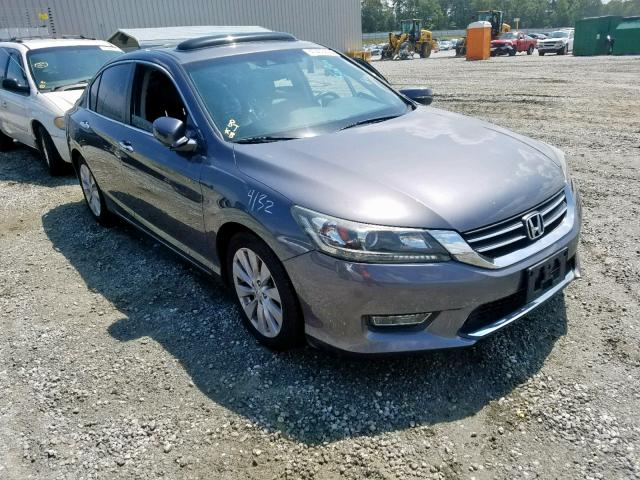 1HGCR2F87DA271800 - 2013 HONDA ACCORD EXL GRAY photo 1