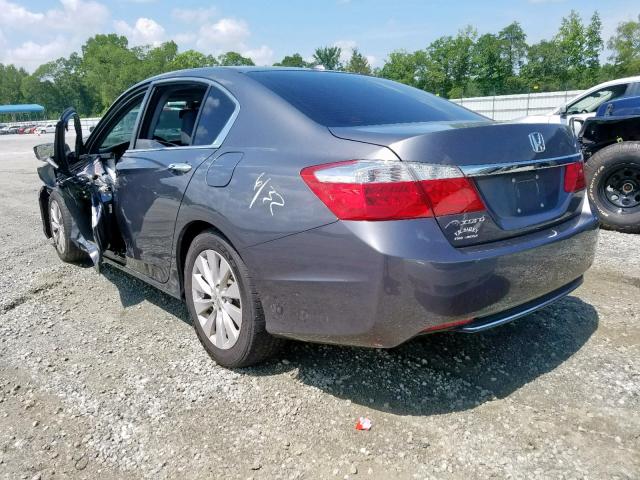 1HGCR2F87DA271800 - 2013 HONDA ACCORD EXL GRAY photo 3