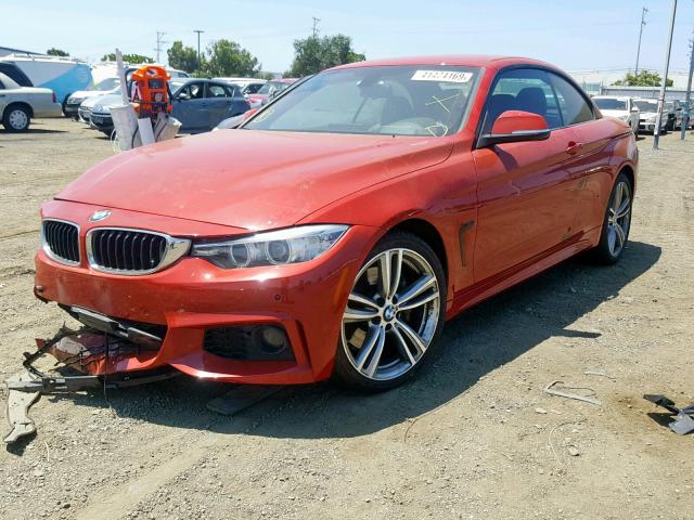 WBA3T3C59G5A41141 - 2016 BMW 435 I RED photo 2