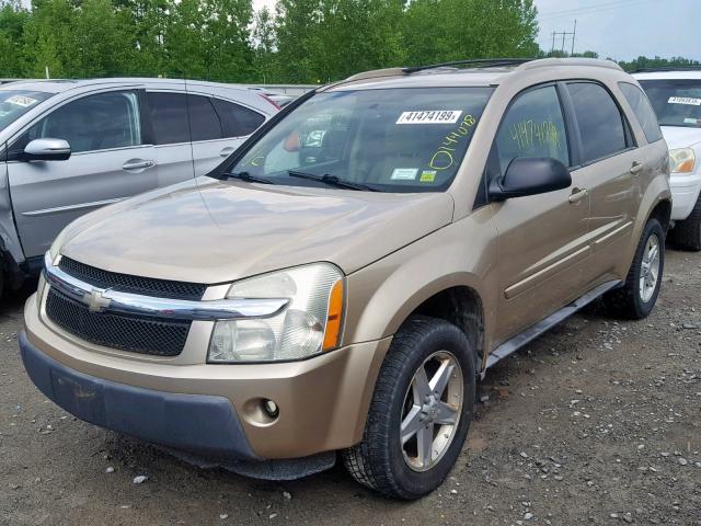 2CNDL63F756031025 - 2005 CHEVROLET EQUINOX LT TAN photo 2