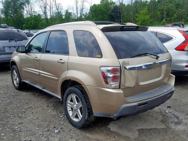 2CNDL63F756031025 - 2005 CHEVROLET EQUINOX LT TAN photo 3