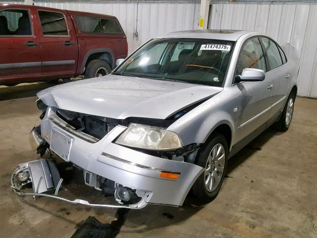 WVWPD63B53P389586 - 2003 VOLKSWAGEN PASSAT GLS SILVER photo 2