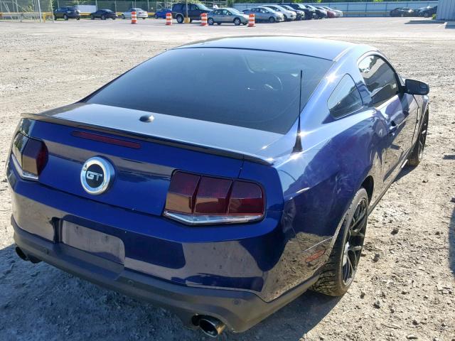 1ZVBP8CF4C5258089 - 2012 FORD MUSTANG GT BLUE photo 4