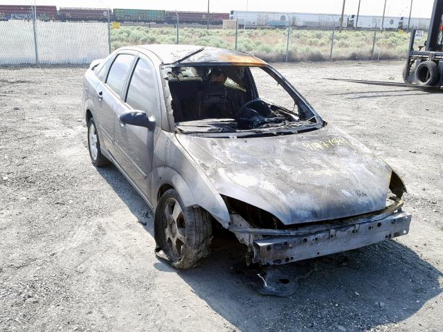 1FAFP34N27W362969 - 2007 FORD FOCUS ZX4 GRAY photo 1