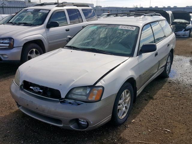 4S3BH665427614308 - 2002 SUBARU LEGACY OUT WHITE photo 2