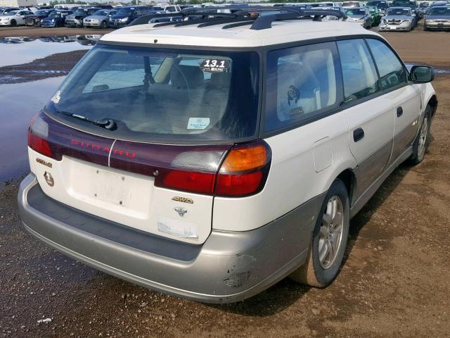 4S3BH665427614308 - 2002 SUBARU LEGACY OUT WHITE photo 4