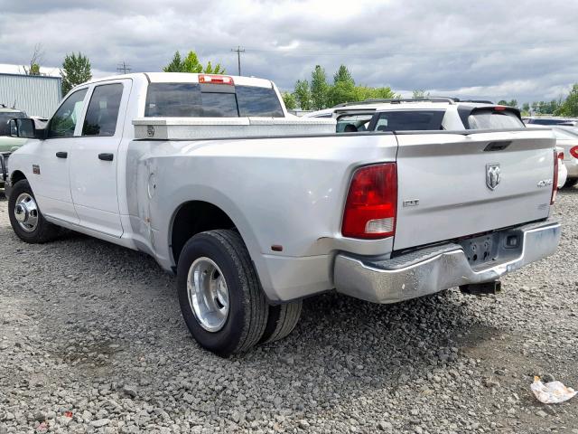 3D73M4CL9BG591917 - 2011 DODGE RAM 3500 SILVER photo 3