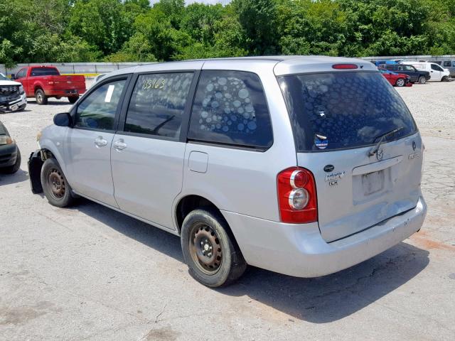 JM3LW28A960563455 - 2006 MAZDA MPV WAGON SILVER photo 3