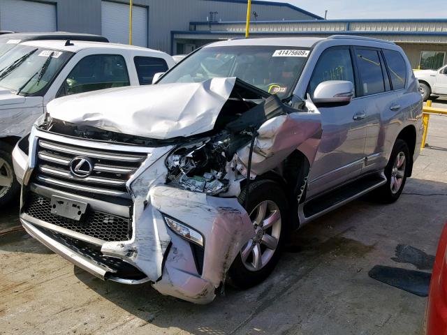 JTJBM7FX4E5084776 - 2014 LEXUS GX SILVER photo 2