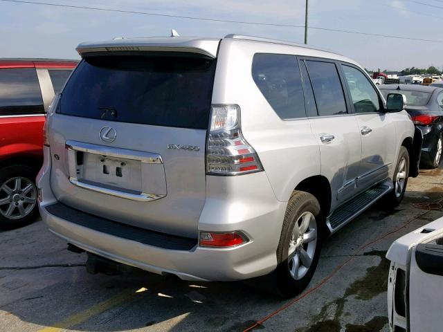 JTJBM7FX4E5084776 - 2014 LEXUS GX SILVER photo 4