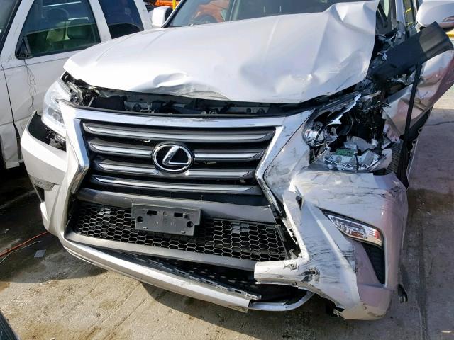 JTJBM7FX4E5084776 - 2014 LEXUS GX SILVER photo 9