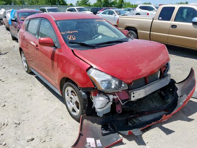 5Y2SP67889Z472409 - 2009 PONTIAC VIBE RED photo 1