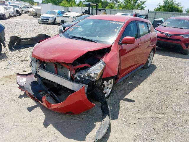 5Y2SP67889Z472409 - 2009 PONTIAC VIBE RED photo 2