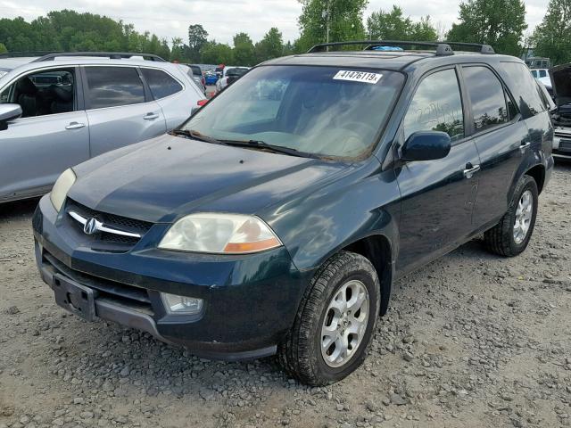 2HNYD18801H515675 - 2001 ACURA MDX TOURIN GREEN photo 2