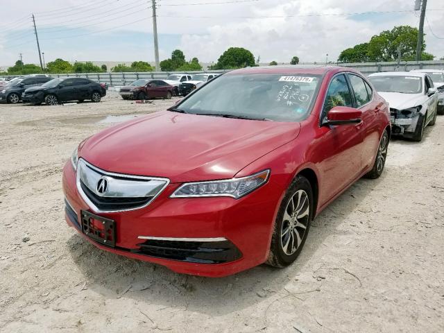 19UUB1F57HA007961 - 2017 ACURA TLX TECH RED photo 2