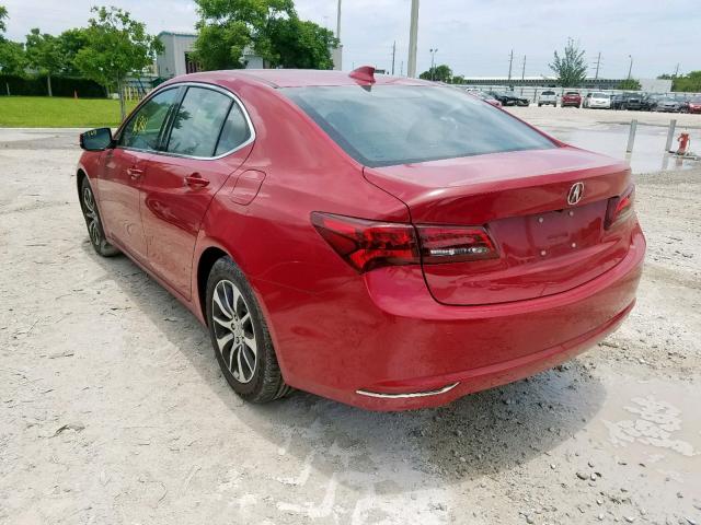 19UUB1F57HA007961 - 2017 ACURA TLX TECH RED photo 3